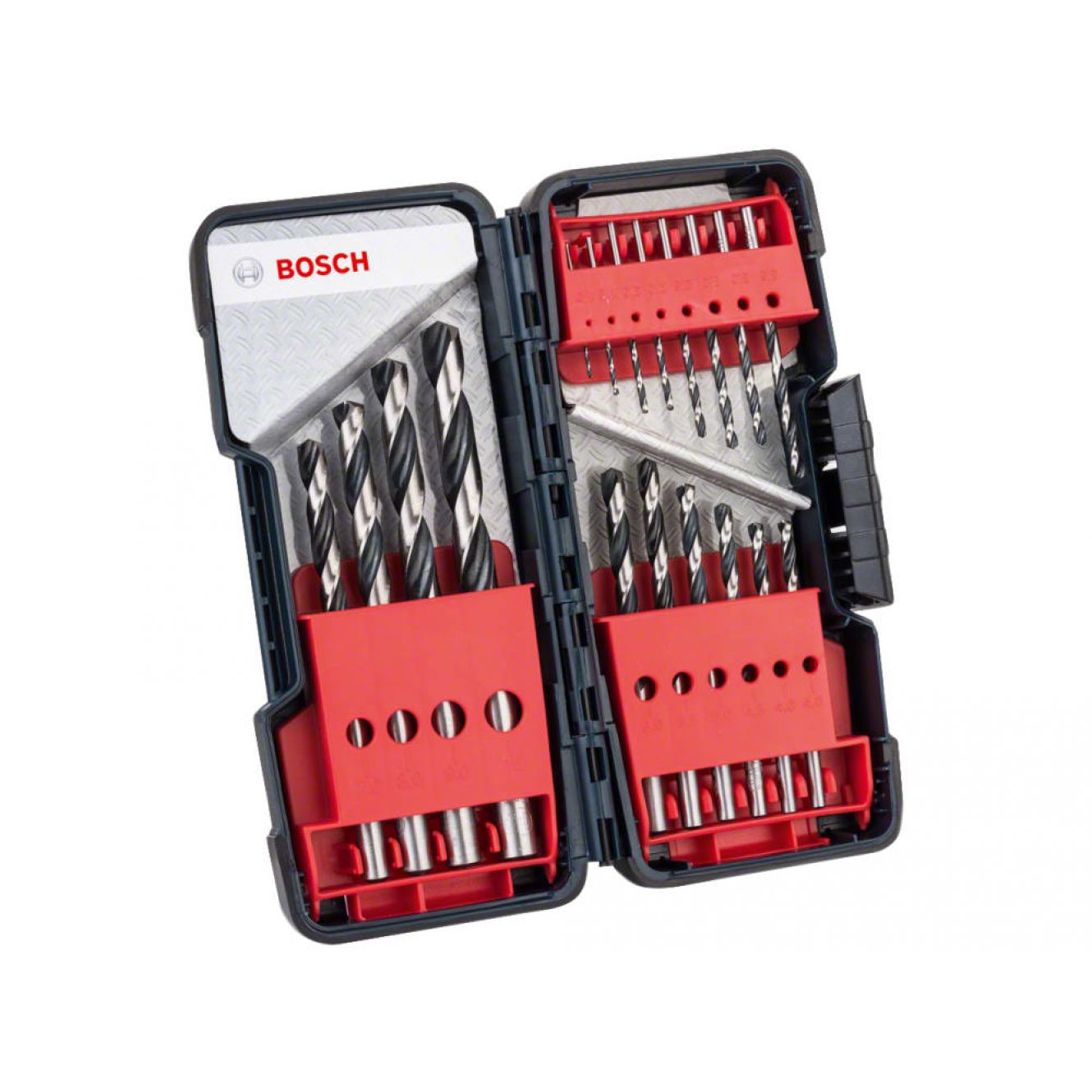 HSS Twist PointTeQ Drill Bit ToughBox Set, 18 Piece BPA608577350