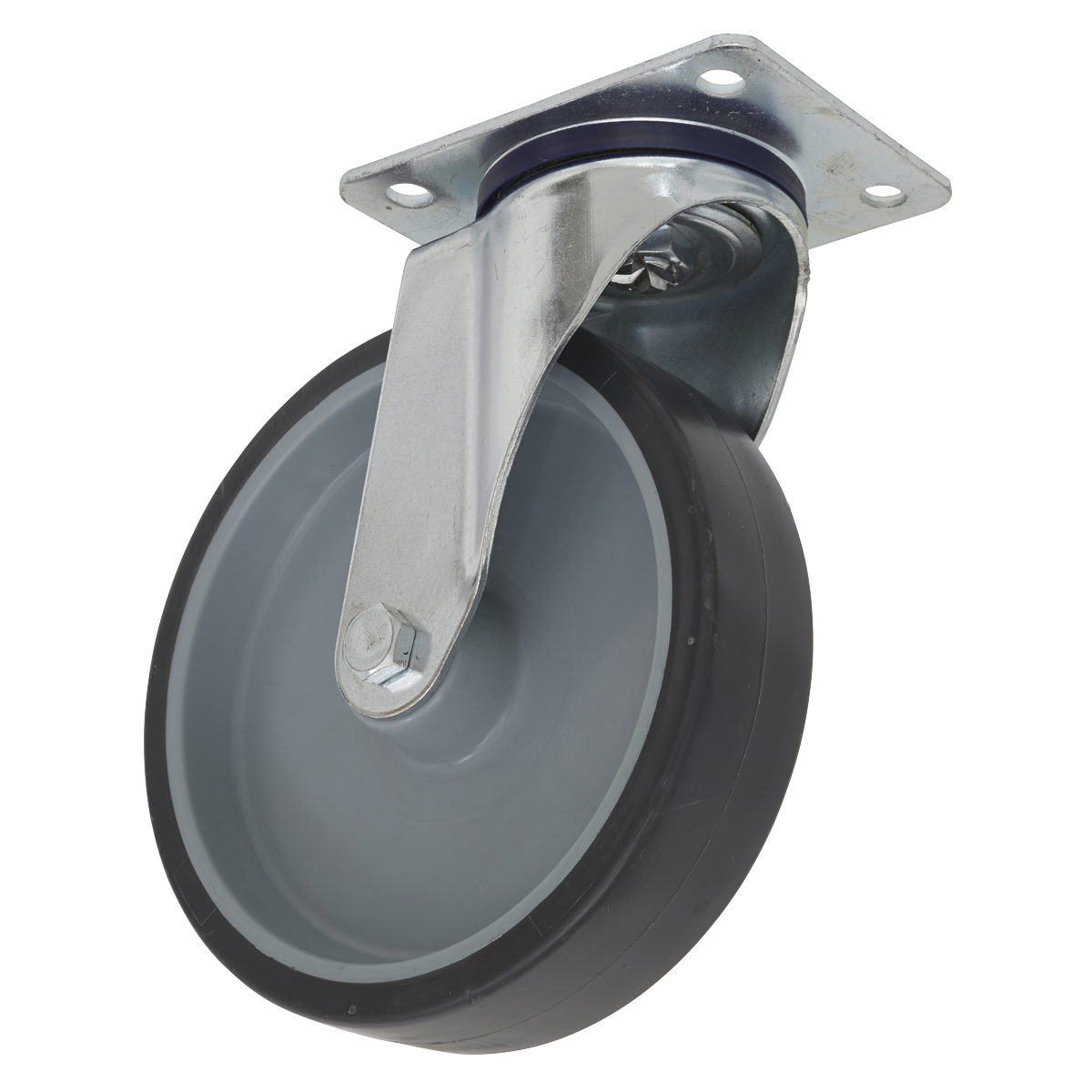Medium-Duty Thermoplastic Swivel Castor Wheel Ø100mm - Trade SCW2100SPEM