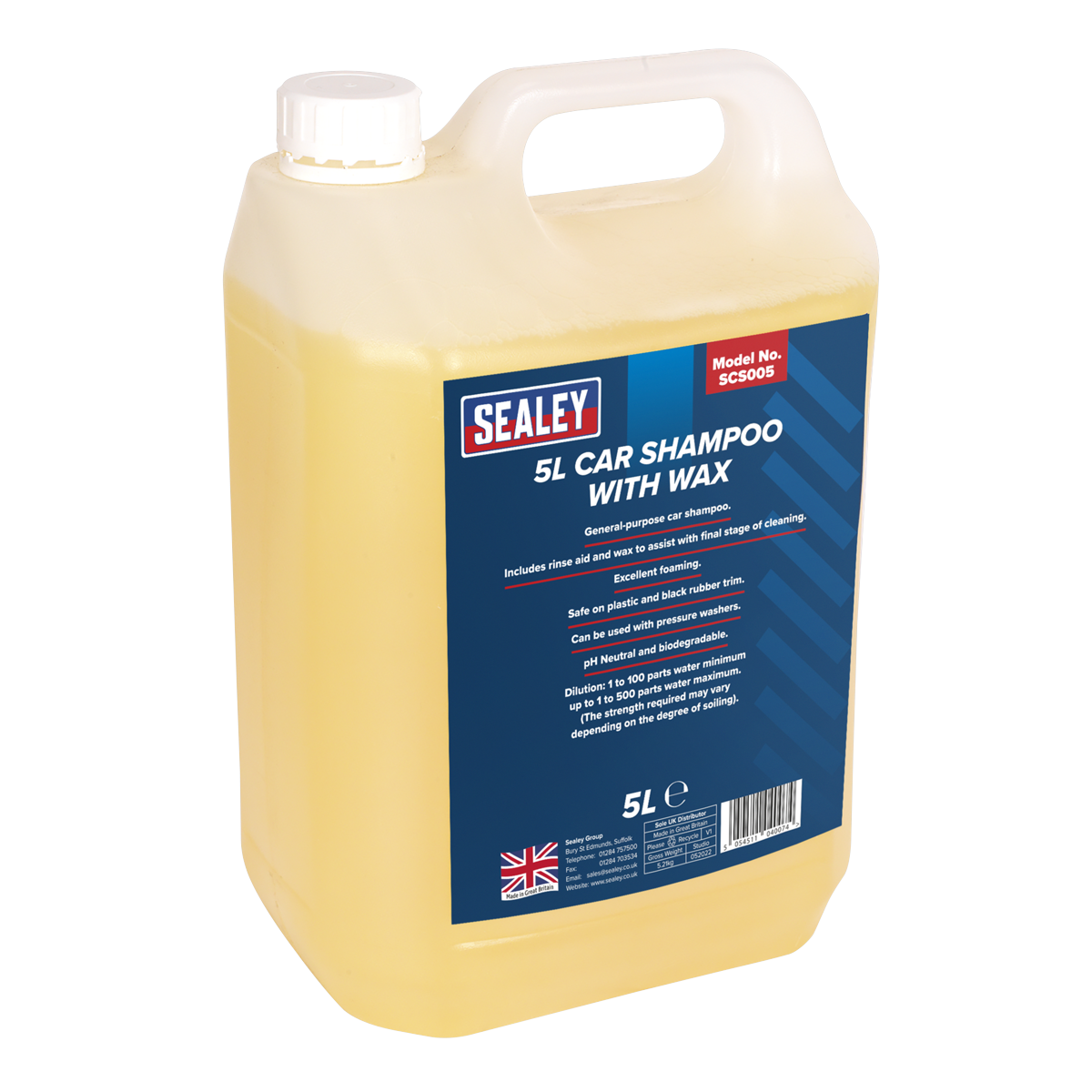 Car Shampoo with Wax 5L SCS005
