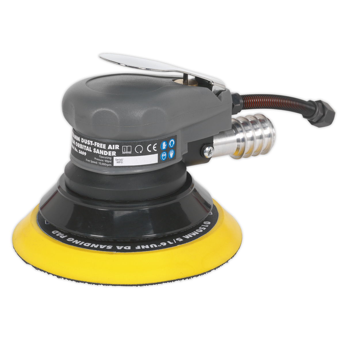 Air Palm Orbital Sander Ø150mm Dust-Free SA09