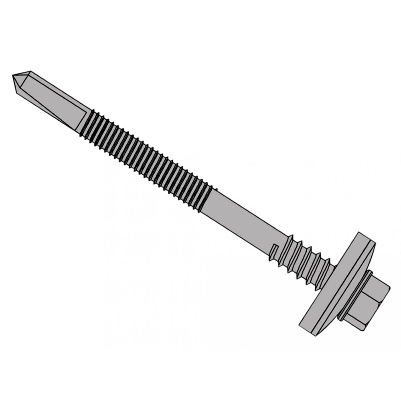 TechFast Screws, Composite Panels to Steel, No.5 Tip