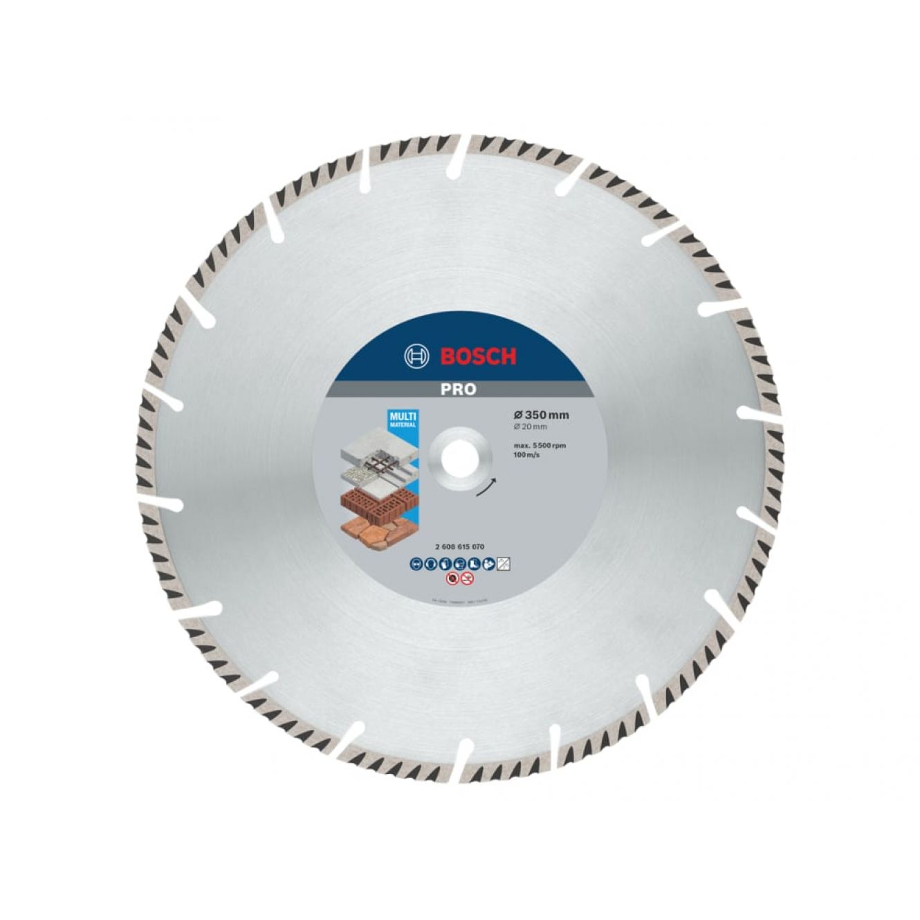 PRO Multi Material Diamond Cutting Disc 350 x 20mm BPA608615070