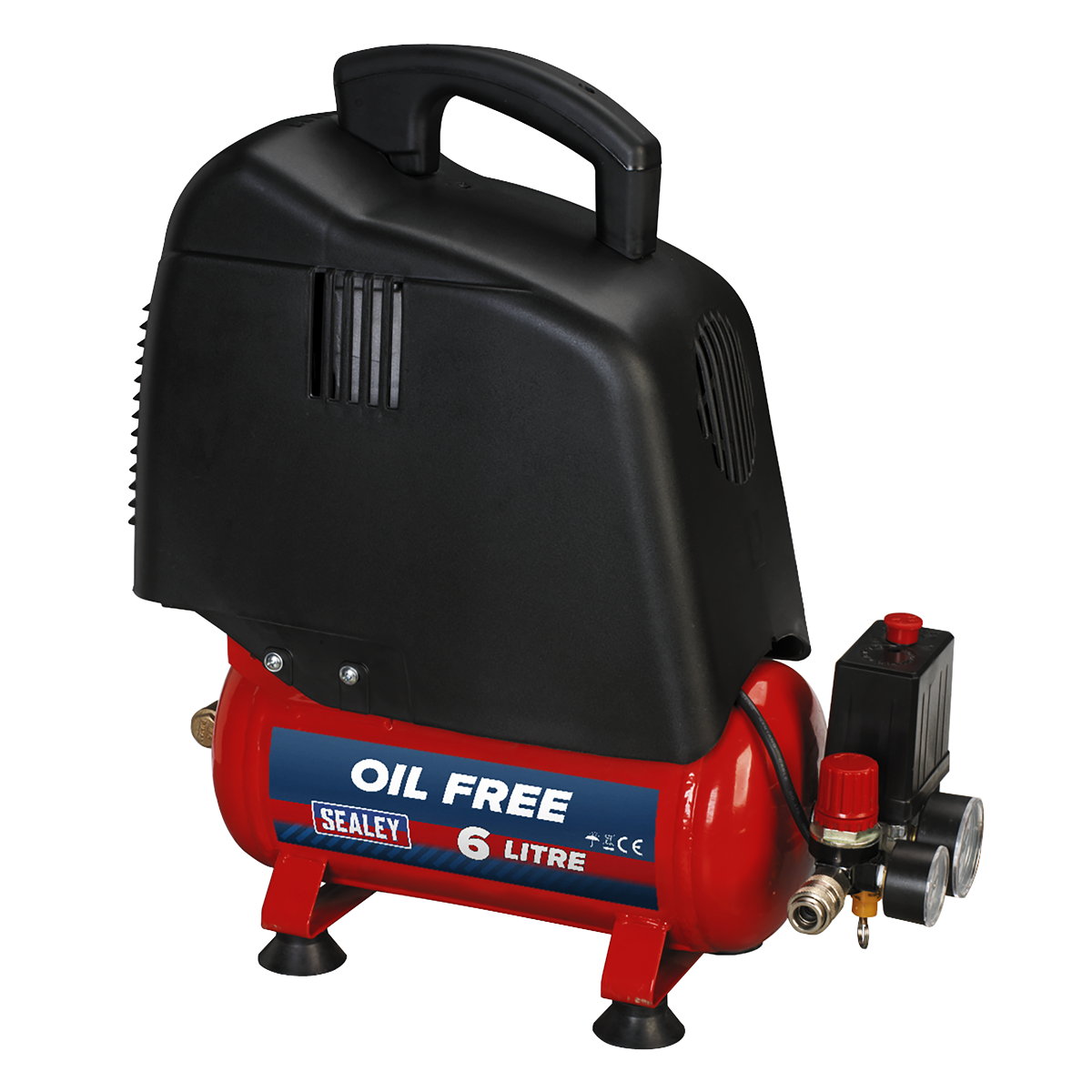 Air Compressor 6L Belt Drive 1.5hp Oil Free SAC00615