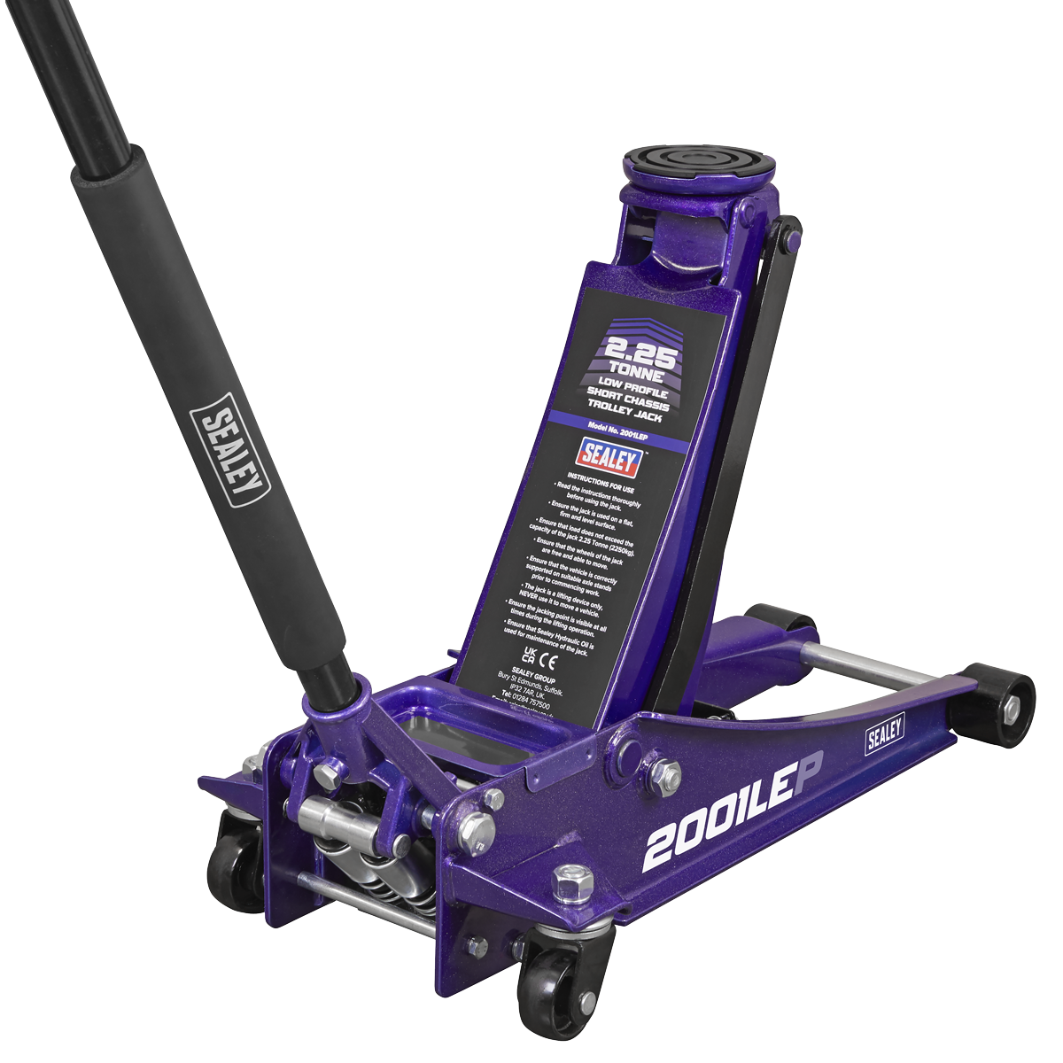 Low Profile Rocket Lift Trolley Jack 2.25 Tonne - Purple 2001LEP