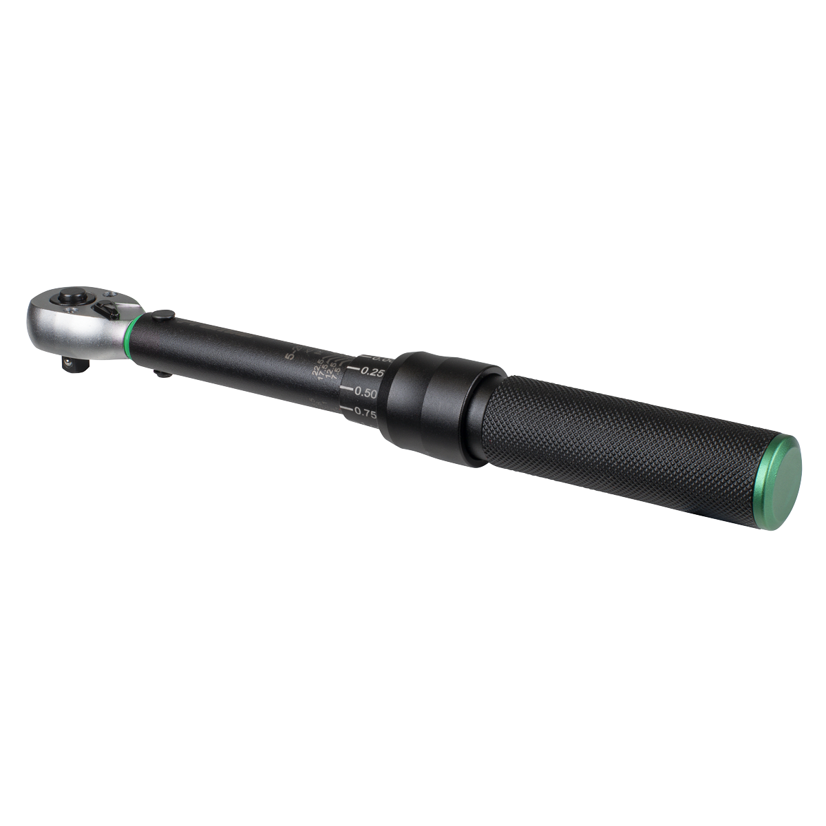 Torque Wrench Micrometer Style 1/4"Sq Drive Calibrated 5-25Nm - Premier Black STW901B