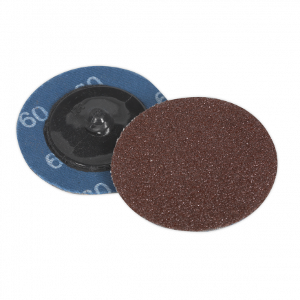 Quick-Change Sanding Disc Ø50mm 60Grit Pack of 10 PTCQC5060