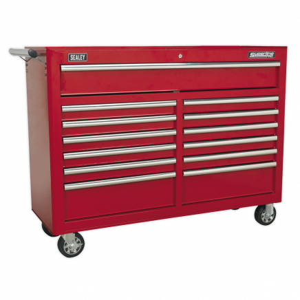 Rollcab 13 Drawer with Ball-Bearing Slides - Red AP5213T