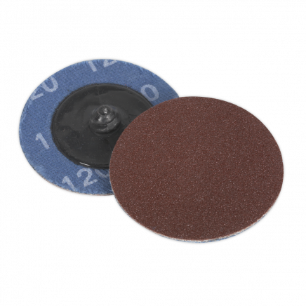 Quick-Change Sanding Disc Ø50mm 120Grit Pack of 10 PTCQC50120