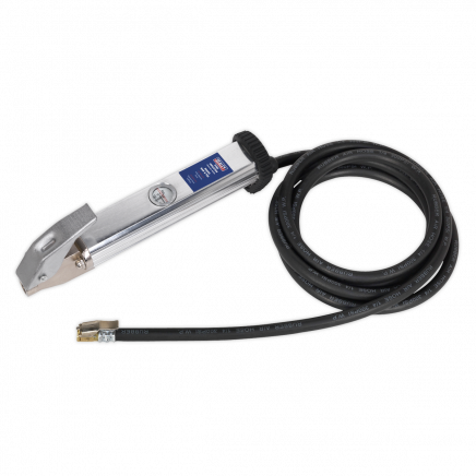 Tyre Inflator with 2.7m Hose & Clip-On Connector SA396