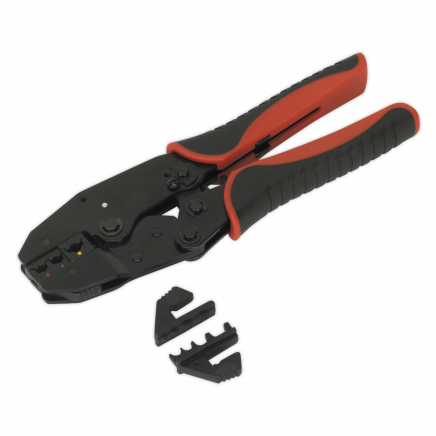 Ratchet Crimping Tool Interchangeable Jaws AK3857