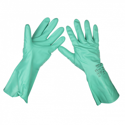 Nitrile Gauntlets for use with Thinners 355mm Cuffed Pair SSP34