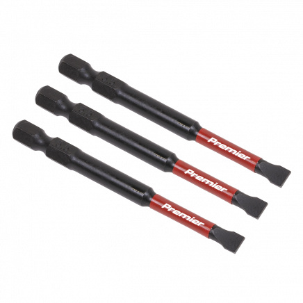 Slotted 5.5mm Impact Power Tool Bits 75mm - 3pc AK8252