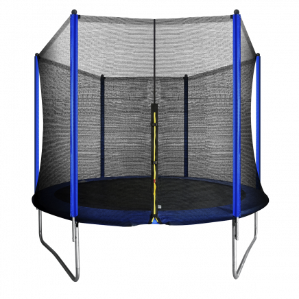 Dellonda 10ft Heavy-Duty Outdoor Trampoline with Safety Enclosure Net DL68