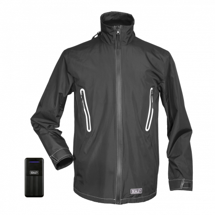 5V Heated Rain Jacket - Medium with Power Bank 20Ah HJ06KIT