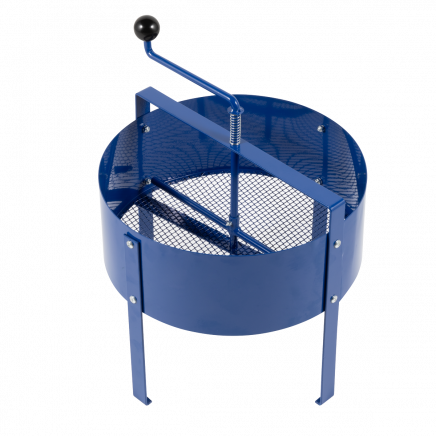 Dellonda Large Rotary Garden Sieve for Soil and Stones. Also Suitable for Compost, Earth, and Rocks. Garden Riddle and 7mm Grille Soil Sifter. 1.2mm Blue Steel DG261