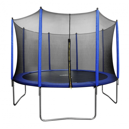 Dellonda 12ft Heavy-Duty Outdoor Trampoline with Safety Enclosure Net DL69