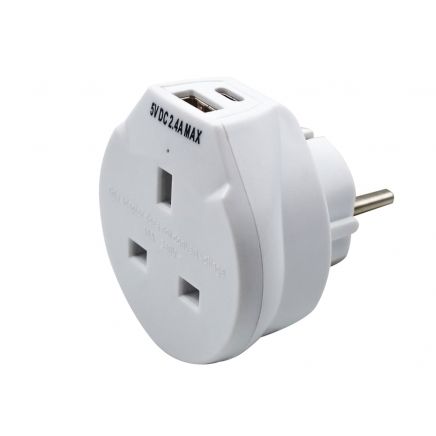 Travel Socket with USB Charger UNC68525