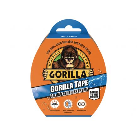 Gorilla Tape® All-Weather Extreme 48mm x 11m Black GRGGTAW11