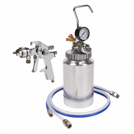 HVLP Pressure Pot System with Spray Gun & Hoses 1.7mm Set-Up HVLP-79/P
