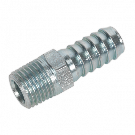 Screwed Tailpiece Male 1/4"BSPT - 3/8" Hose Pack of 5 AC09