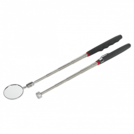 Telescopic Magnetic Pick-Up Tool & Inspection Mirror Set 2pc S0940