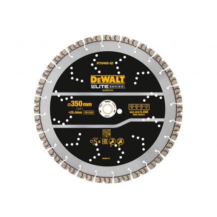 ELITE SERIES™ Rebar Concrete Diamond Wheel 350 x 25.4mm DEWDT20465QZ