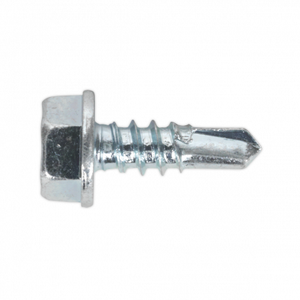 Self-Drilling Screw 4.2 x 13mm Hex Head Zinc Pack of 100 SDHX4213