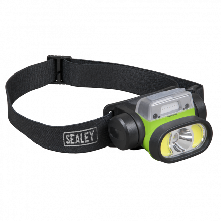 Rechargeable Head Torch with Auto-Sensor 5W & 3W COB LED HT400LED