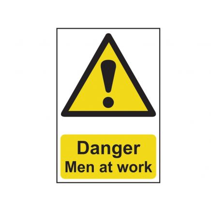Danger Men At Work - PVC 200 x 300mm SCA1200