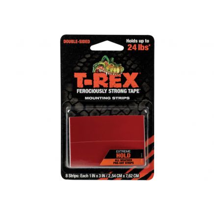 T-REX® Extreme Hold Mounting Strips 2.54 x 7.62cm (Pack 8) SHU286252