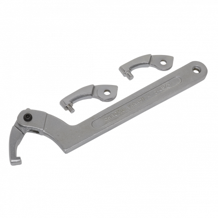 Adjustable C Spanner - Hook & Pin Wrench Set 4pc 51-121mm SMC2L