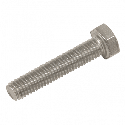 Stainless Steel Hex Head Set Screw DIN 933 - M5 X 25 A2 - Pack of 50 S525