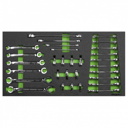 Tool Tray with Specialised Spanner Set 30pc - Metric S01274