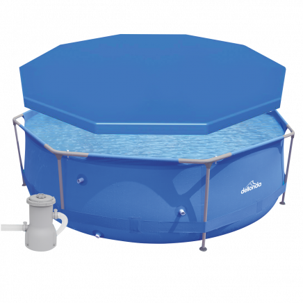 Dellonda Swimming Pool Top Cover with Rope Ties for DL19 DL40