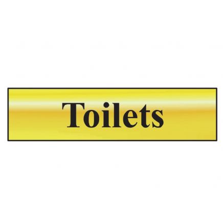 Toilets - Polished Brass Effect 200 x 50mm SCA6005