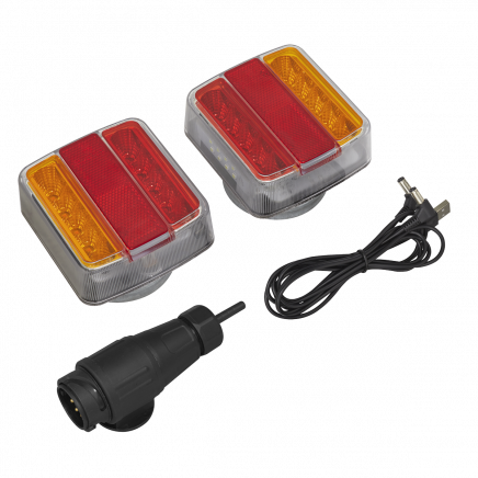 13-Pin Wireless SMD LED Trailer Light Set 2pc TB183LEDW