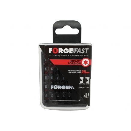 ForgeFast TORX® Compatible Impact Bit Set, 31 Piece FORFFBST31