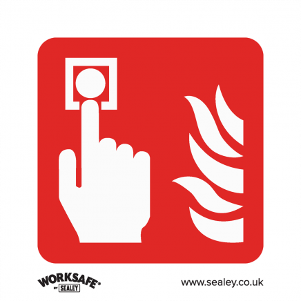 Safe Conditions Safety Sign - Fire Alarm Symbol - Rigid Plastic - Pack of 10 SS31P10