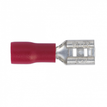 Push-On Terminal 4.8mm Female Red Pack of 100 RT20