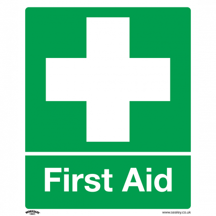 Safety Sign - First Aid - Self-Adhesive Vinyl SS26V1