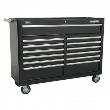 Rollcab 13 Drawer with Ball-Bearing Slides - Black AP5213TB