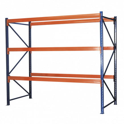 Heavy-Duty Racking Unit with 3 Beam Sets 1000kg Capacity Per Level APR3001