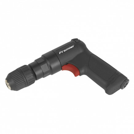 Air Pistol Drill Ø10mm with Keyless Chuck Composite Reversible - Premier SA620