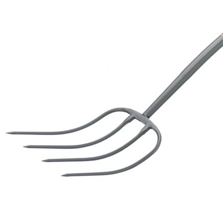 All-Metal 4-Prong Manure Fork T-Handle BULBMFT