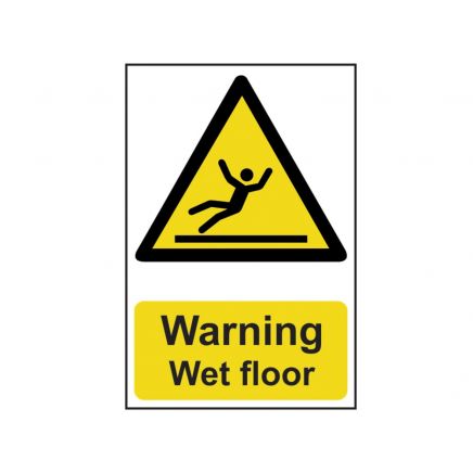 Warning Wet Floor - PVC 200 x 300mm SCA1107