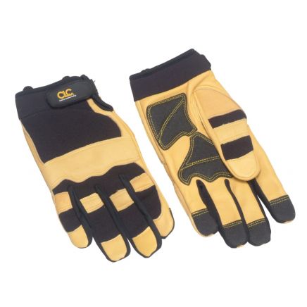 Hybrid-275 Top Grain Leather Neoprene Cuff Gloves - Large KUN275L