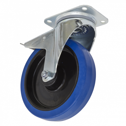Castor Wheel Swivel Plate with Total Lock Ø200mm SCW3200SPL