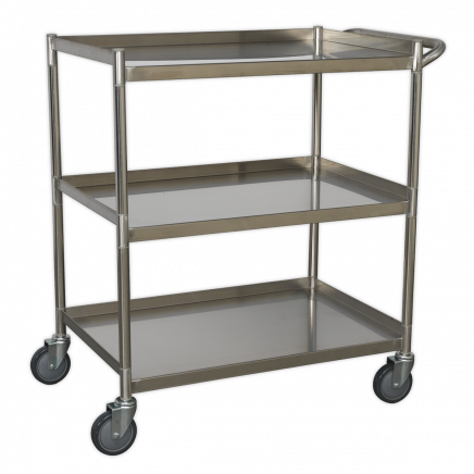 Workshop Trolley 3-Level Stainless Steel CX410SS