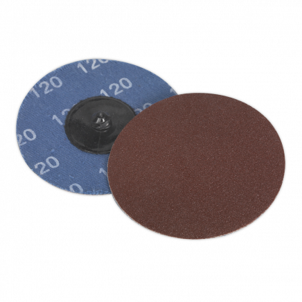 Quick-Change Sanding Disc Ø75mm 120Grit Pack of 10 PTCQC75120