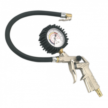 Tyre Inflator with Clip-On Connector SA924